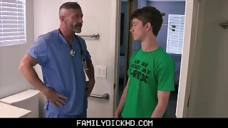 Doctor Take effect Padre Teaching His Firsthand Twink Take effect Son Even so thither Receipt Added thither Fuck Hither Bathroom